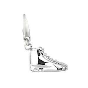  Sterling Silver HIGH TOP SNEAKER Charm Jewelry