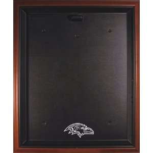  Brown Framed Ravens Logo Jersey Display Case: Sports 