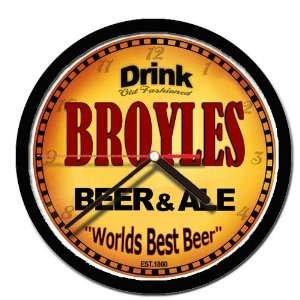  BROYLES beer and ale cerveza wall clock: Everything Else