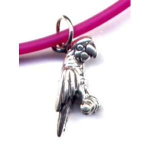  11 Fuschia Parrot Anklet Bracelet Sterling Silver Jewelry 