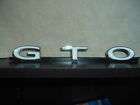 GTO FACTORY EMBLEM DIE CAST CHROME OUTLINE,WHITE LETTER