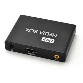 USB HD HDMI Multi Media Player Mini Box TV Display W/ Remote Control 