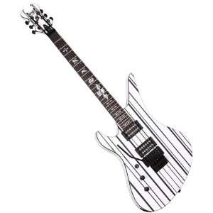 NEW SCHECTER SYNYSTER CUSTOM WHITE/BLACK LEFT HANDED ELECTRIC GUITAR