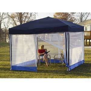   Gear 10 x 10 Cover Canopy with Screen Blue / White: Sports & Outdoors