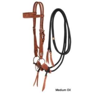  Silver Royal Basket Training Headstall w/BS Bit Md