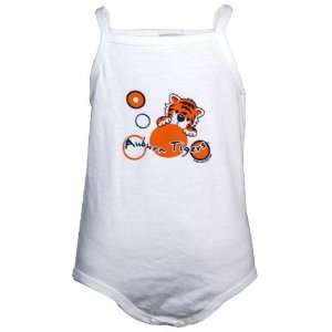   Tigers White Infant Bubble One Piece Tank Top
