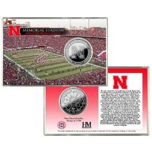   of Nebraska Memorial Stadium Silver Coin Card 