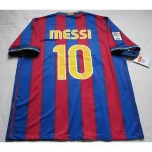  Messi Barcelona 09/10 Home Soccer Jersey Size Large 