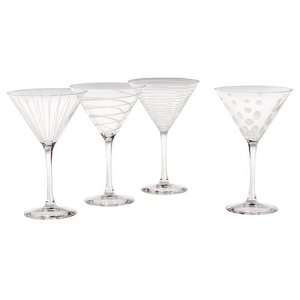 Mikasa Cheers Martini Glasses, Set of 4:  Kitchen & Dining