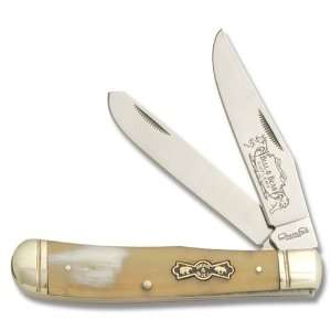  Frost Cutlery Bull & Bear Trapper with Ox Horn Handle 