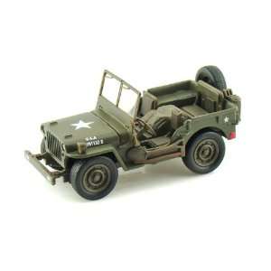  Jeep Willys 1/32 Army Green: Toys & Games