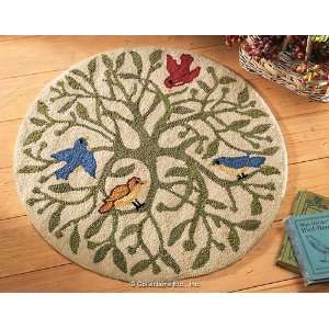  Tree Branches and Bird Small Area Rug 