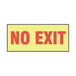 Safety Sign,no Exit,3 1/2 X 10 In   ACCUFORM:  Industrial 