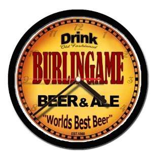  BURLINGAME beer and ale cerveza wall clock: Everything 