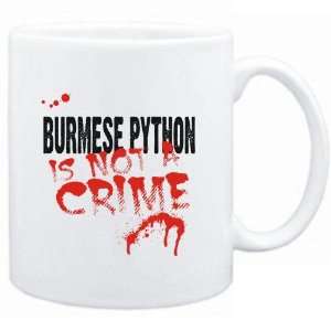  Mug White  Being a  Burmese Python is not a crime 