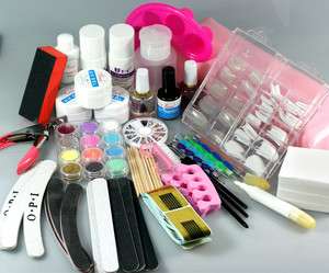 Professional Nail Art UV Gel Tool Full Kit Case E149  