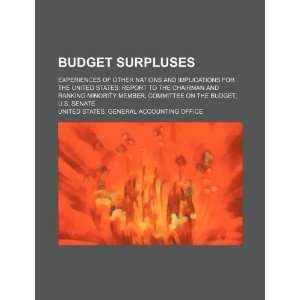  Budget surpluses: experiences of other nations and 