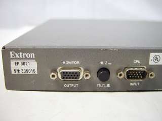 Extron ER 9021 Super Emotia High Res Video Scan Converter S VHS/S RGBS 