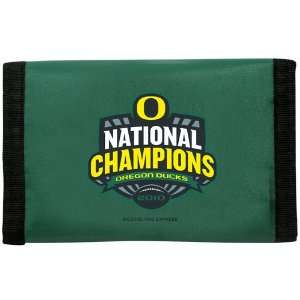   BCS National Champions Green Nylon Tri Fold Wallet 