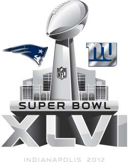 Super Bowl XLVI New England Patriots and New York Giants Iron on 