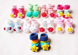 NEW 1 pair Births sock stockings colorful animal baby