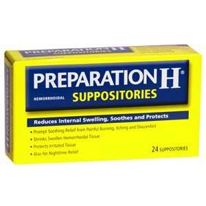  PREPARATION H SUPPOSITORIES 24Tablets Health & Personal 