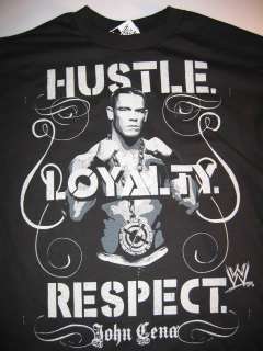 JOHN CENA Hustle Loyalty Respect Pose WWE Shirt  