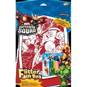   Superhero Squad Flitter Fun Bag velvet poster to color Toys & Games