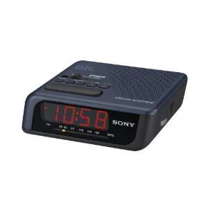  Sony ICF C201 FM Radio Clock Alarm, Black: Electronics