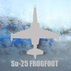  Su 25 FROGFOOT Gray Decal Military Soldier Window Gray 