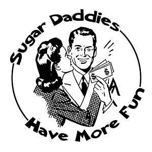 Sugar Daddy Funny Retro Vintage 50s 60s 70s T shirt  