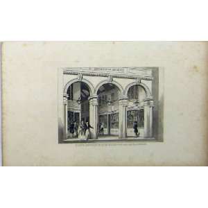  Entrance Burlington Arcade London C1848 Dugdales Print 