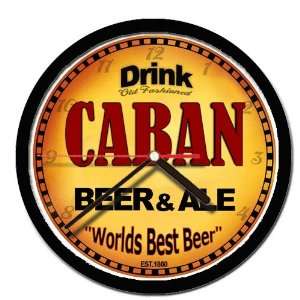  CABAN beer and ale cerveza wall clock 