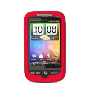 : Solid Red Silicone Skin Gel Cover Case For HTC Wildfire ADR6225 Bee 