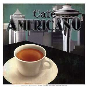  Cafe Americano   mini Poster by David Fischer (13.00 x 13 
