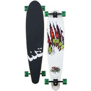  Never Summer Concept Longboard Skateboard   White Sports 