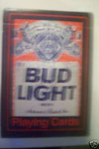 BUD LIGHT COLLECTABLE PLAYING CARDS. EXELENT SHAPE!!!!!  