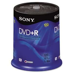    Sony 16X DVD+R Branded Media 100 Pack in Cake Box