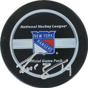  Scott Gomez New York Rangers Autographed Hockey Puck 