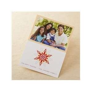  Kaleidoscope Snowflake Holiday Photo Card Health 