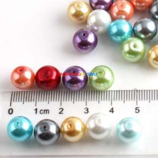 80 Bulk Charm Glass Faux Pearls Loose Bead 10mm FREE PP  