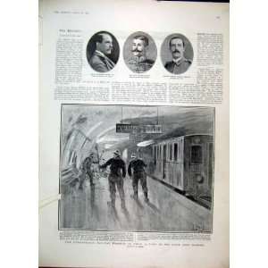  1903 Underground Railway Disaster Paris Train Schiel: Home 