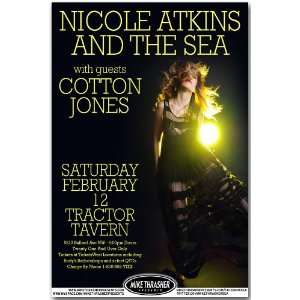  Nicole Atkins Poster   Concert Flyer   And the Sea
