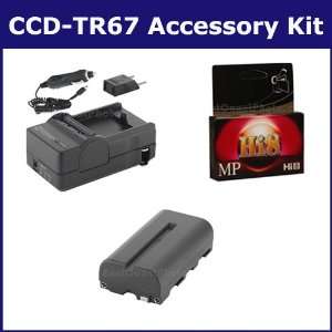 Sony CCD TR67 Camcorder Accessory Kit includes HI8TAPE Tape/ Media 