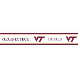   Tech Hokies Licensed Peel N Stick Border  Toys & Games