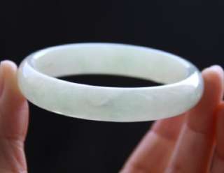   Certified A Grade Untreated Chinese Jadeite Icy Green Old Jade Bangle