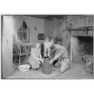   East Stroudsburg, Pennsylvania. Making ice cream 1946
