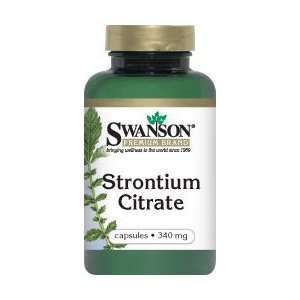 Strontium Citrate 340 mg 60 Caps by Swanson Premium