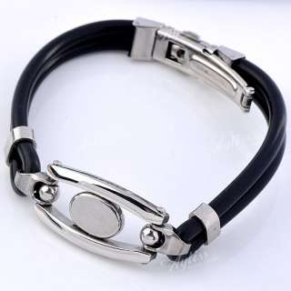   Stainless Steel Cuff Mens Bracelet Wristband Fashion Punk Gift  