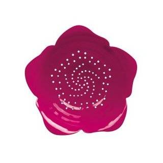 Zak Designs Rose Colander Raspberry Fruit & Vegetable Strainer